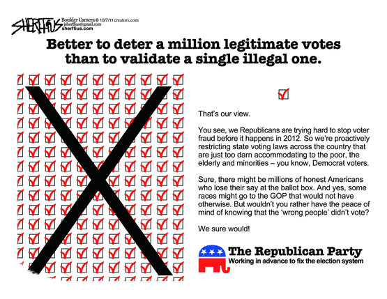 Deter legitimate votes