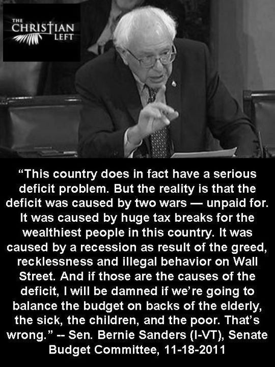 Bernie telling it like it is